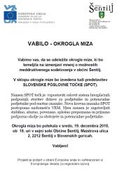 VABILO OKROGLA MIZA